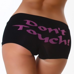 Sexy Hotpants Don´t Touch schwarz S/M